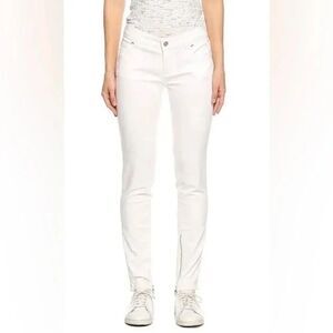 AUTHENTIC TOM FORD women’s white slim fit with Ankle Zip skinny Jeans size 26